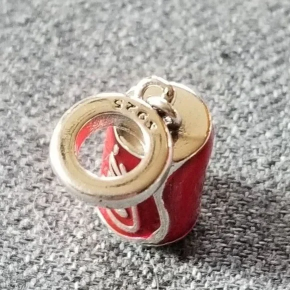 .925 silver coca-cola Coke can dangle charm - Picture 4 of 4